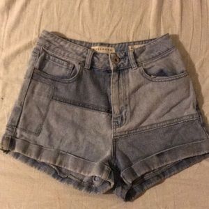 Denim shorts